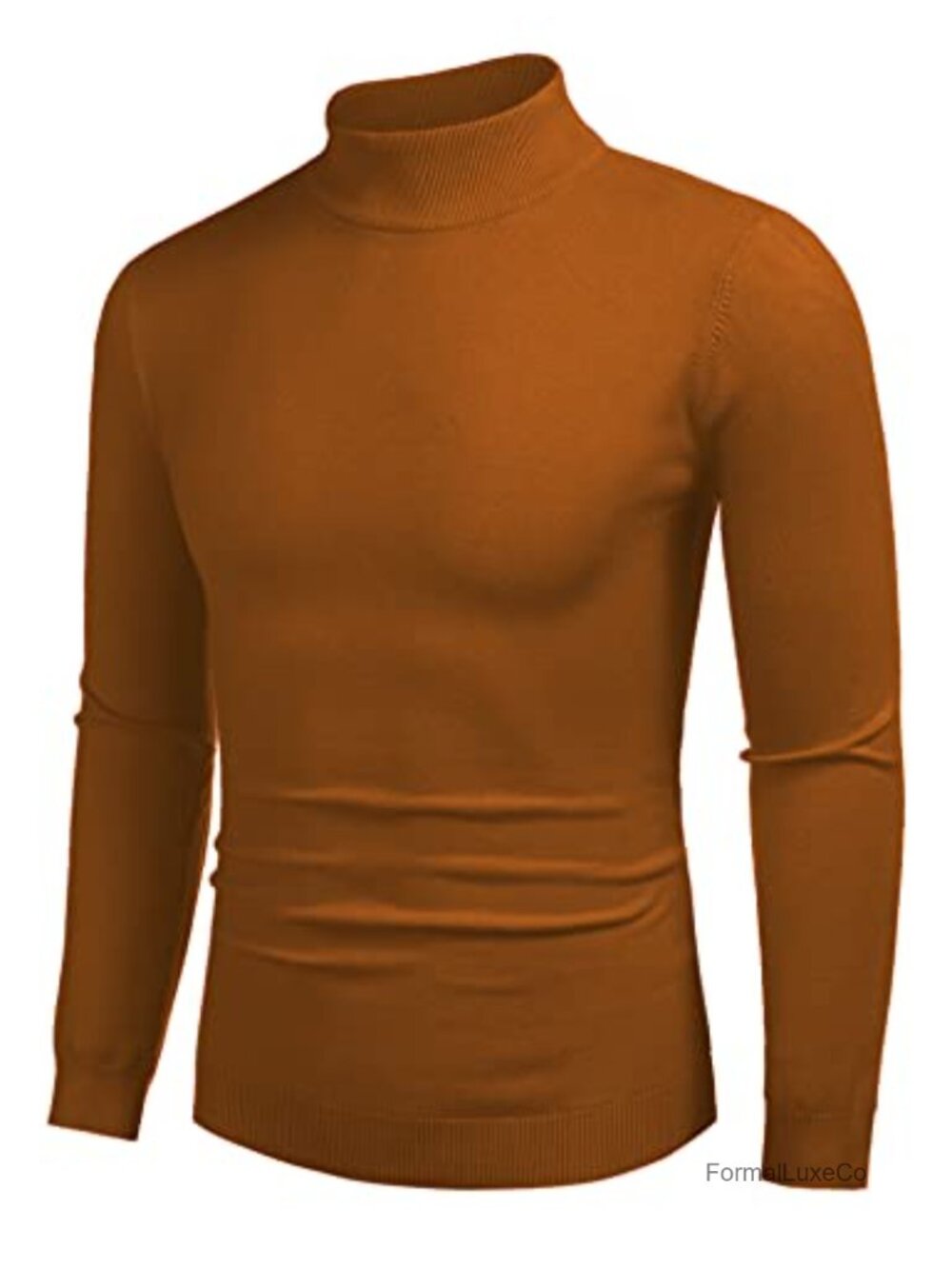 Men's Slim Fit Mock Turtleneck Pullover Sweater 98% Polyester